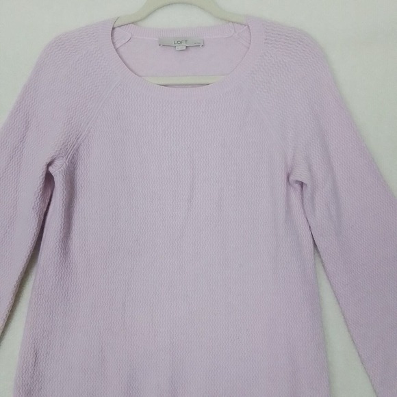 LOFT Petites Flared Sleeve Super Soft Sweater Size Small in Pink - Picture 4 of 10